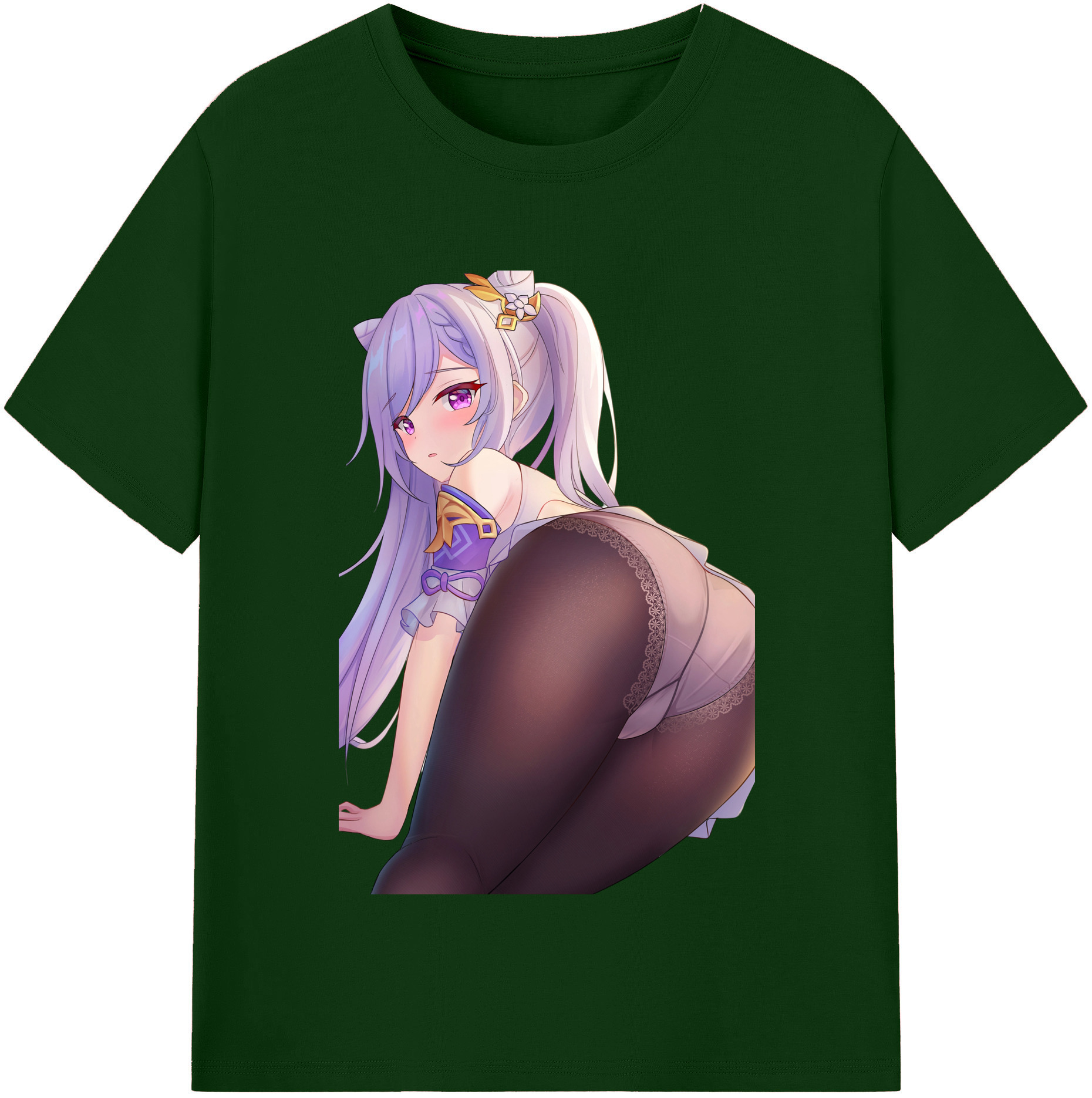 げんし神 刻晴 こくせい genshin Kokusei 綿100％半袖Tシャツ（フロントプリント）